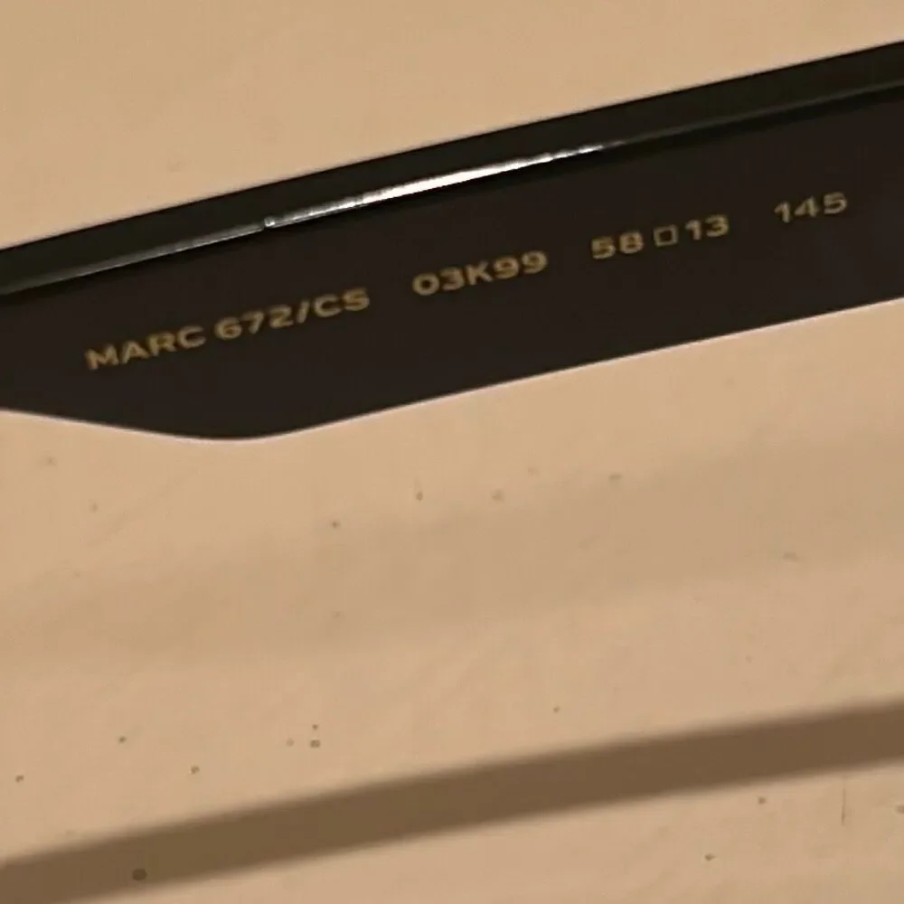 Marc Jacobs Magnetic Convertible Sunglasses/Rx Glasses Black Logo Print Frame